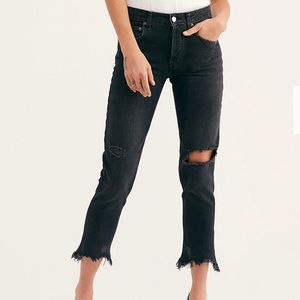 NWT free people ripped ankle skinny jeans